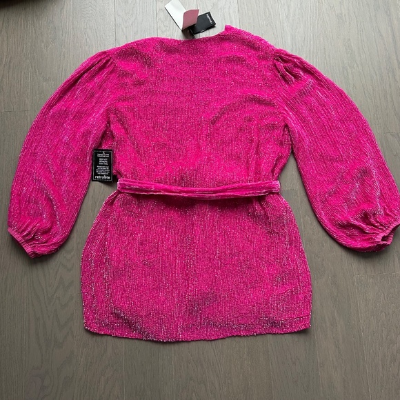 Retrofete Pink Sequin Mini Dress - Picture 3 of 7